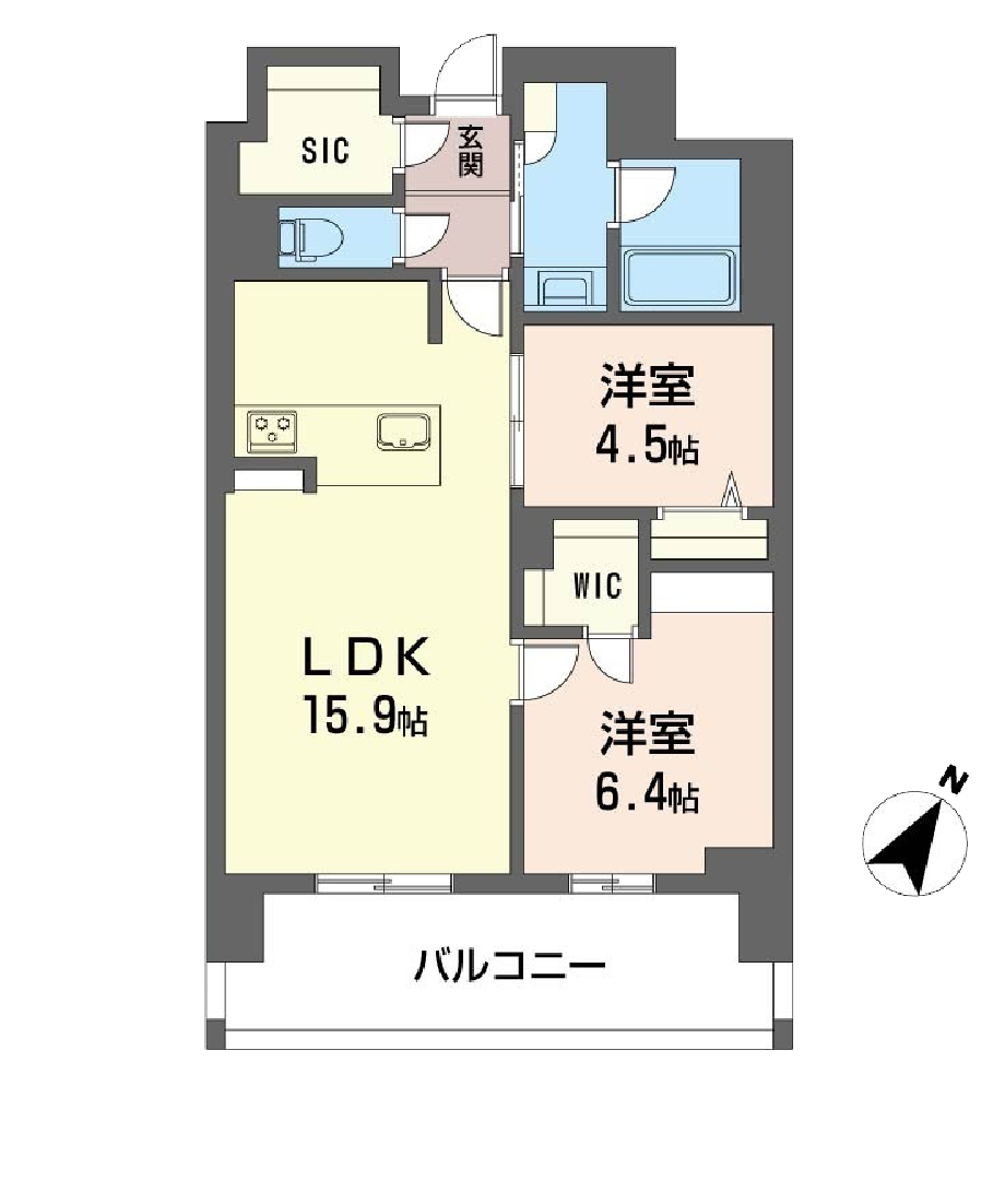 リビエナ グラン 新梅田C2typeの間取り