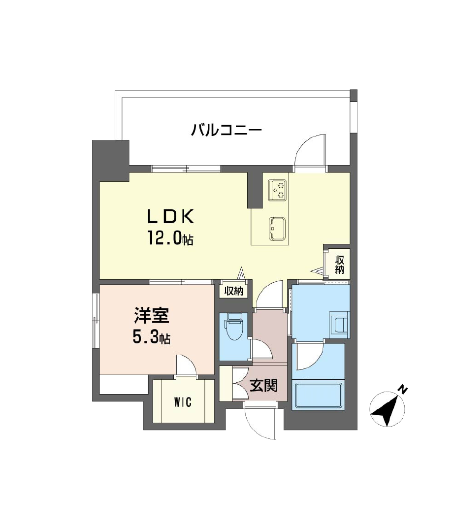 リビエナ グラン 新梅田Etypeの間取り